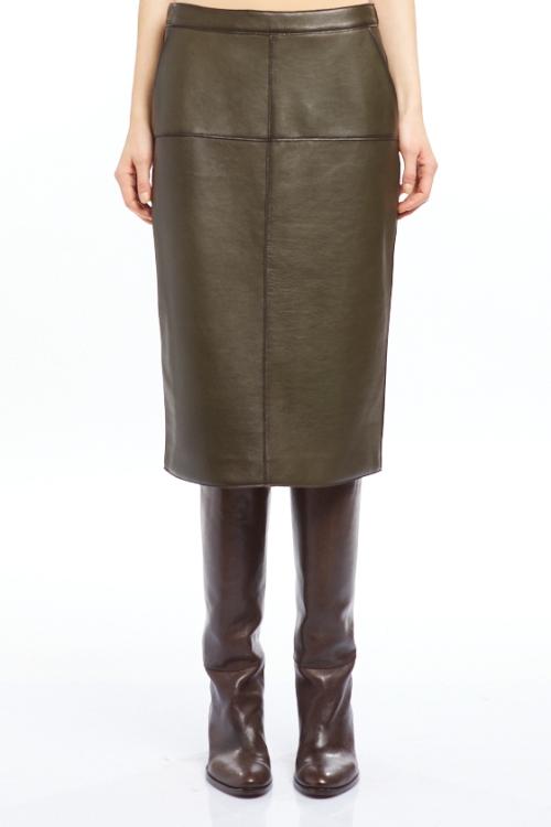 Юбка кожаная