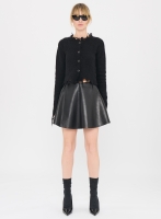 Юбка кожаная