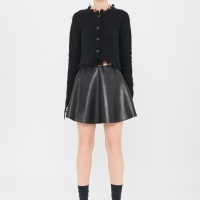 Юбка кожаная